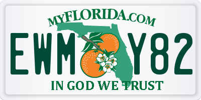 FL license plate EWMY82