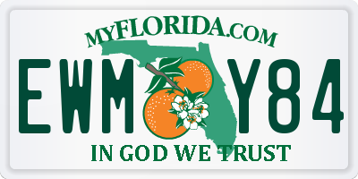 FL license plate EWMY84