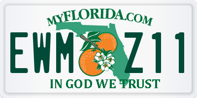 FL license plate EWMZ11