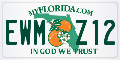 FL license plate EWMZ12