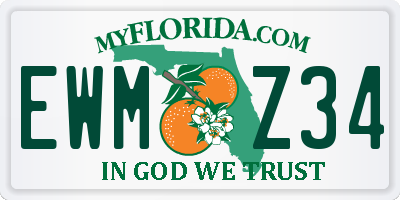 FL license plate EWMZ34