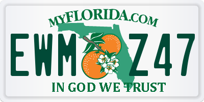 FL license plate EWMZ47