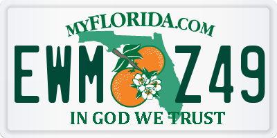 FL license plate EWMZ49