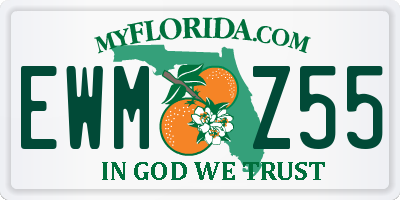 FL license plate EWMZ55