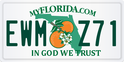 FL license plate EWMZ71