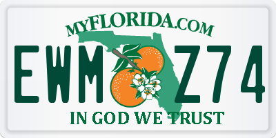 FL license plate EWMZ74