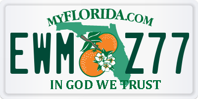 FL license plate EWMZ77