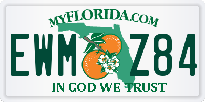 FL license plate EWMZ84
