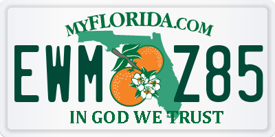 FL license plate EWMZ85