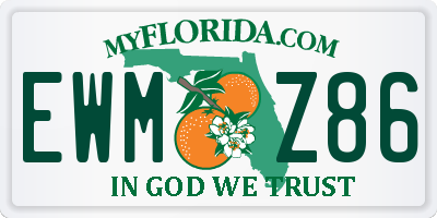 FL license plate EWMZ86