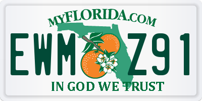 FL license plate EWMZ91