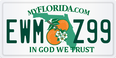 FL license plate EWMZ99