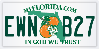 FL license plate EWNB27