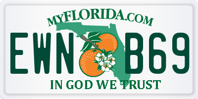 FL license plate EWNB69