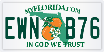 FL license plate EWNB76