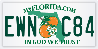 FL license plate EWNC84