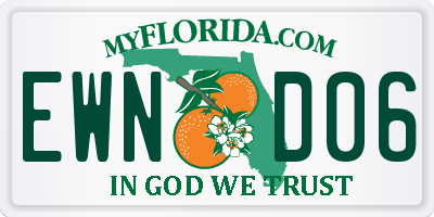 FL license plate EWND06