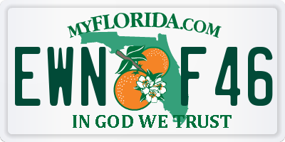 FL license plate EWNF46