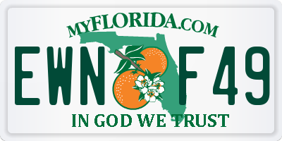 FL license plate EWNF49