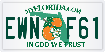 FL license plate EWNF61
