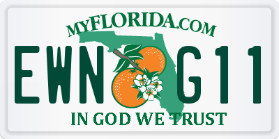 FL license plate EWNG11