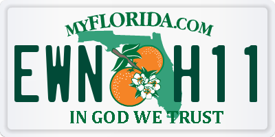 FL license plate EWNH11