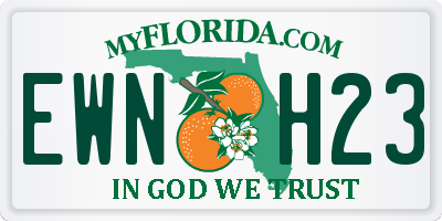 FL license plate EWNH23