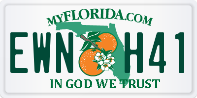 FL license plate EWNH41