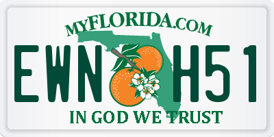 FL license plate EWNH51