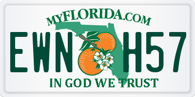 FL license plate EWNH57