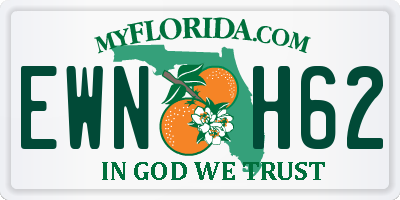 FL license plate EWNH62
