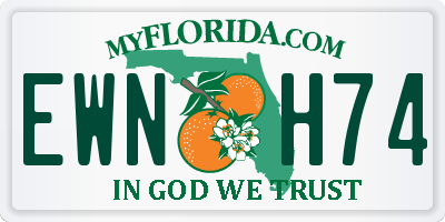 FL license plate EWNH74