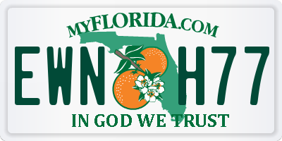 FL license plate EWNH77