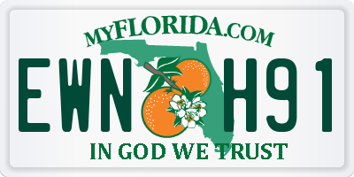 FL license plate EWNH91