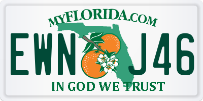 FL license plate EWNJ46
