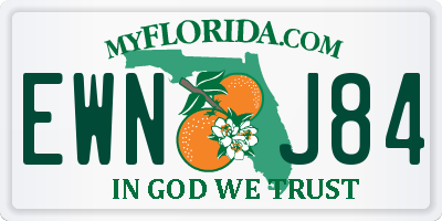 FL license plate EWNJ84