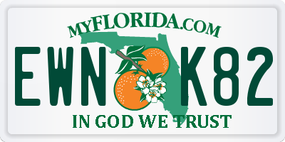 FL license plate EWNK82