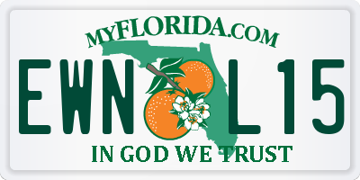 FL license plate EWNL15