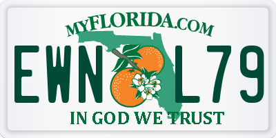 FL license plate EWNL79