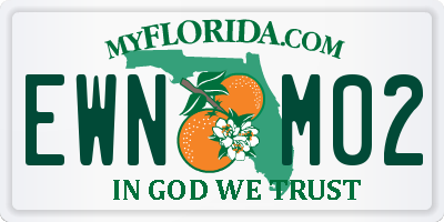 FL license plate EWNM02