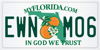 FL license plate EWNM06