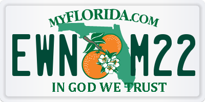 FL license plate EWNM22