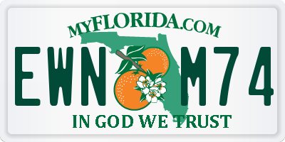 FL license plate EWNM74