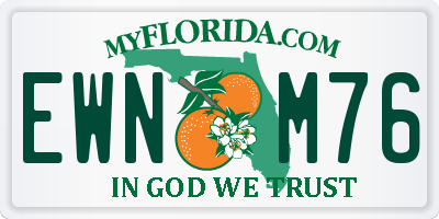 FL license plate EWNM76