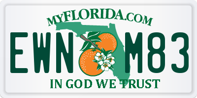 FL license plate EWNM83