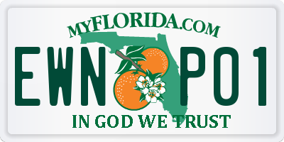 FL license plate EWNP01