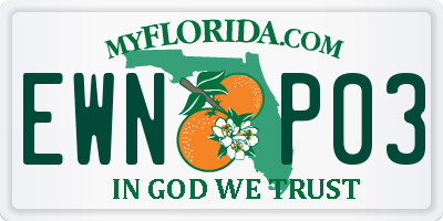 FL license plate EWNP03