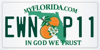 FL license plate EWNP11