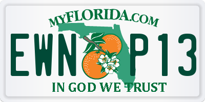 FL license plate EWNP13