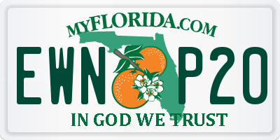 FL license plate EWNP20